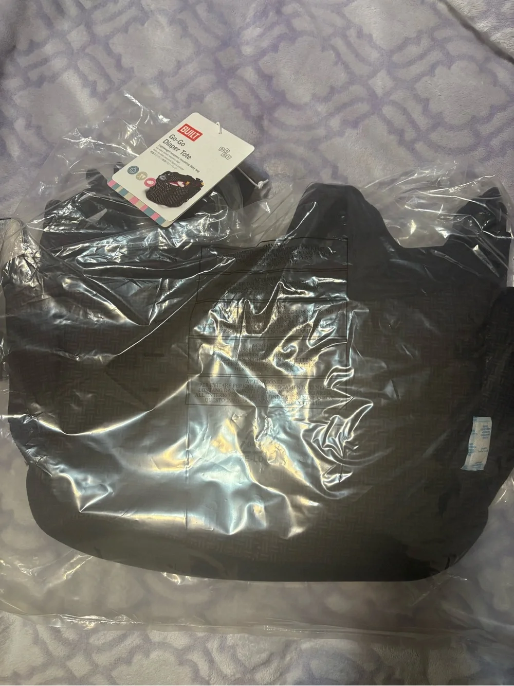 BUILT Go-Go Diaper Tote - Black
